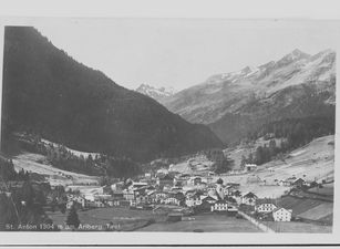 Historische Ansicht: St. Anton um 1927