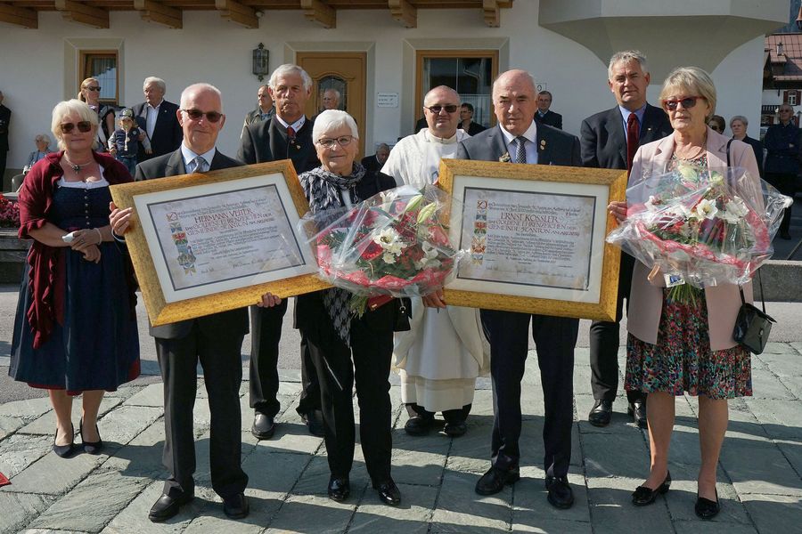 Ernst Kössler und Hermann Veiter erhielten das goldene Ehrenzeichen