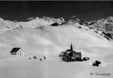 Historische Ansicht: Arlberg Hospiz