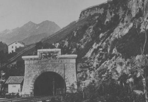 Historische Ansicht: Arlbergbahntunnel Portal Ost