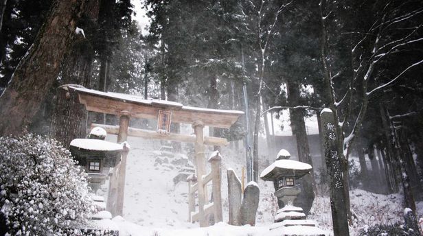 Tempelanlage in Nozawa Onsen