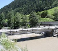 Radweg Stanzertal Abschnitt Schnann alte Brücke