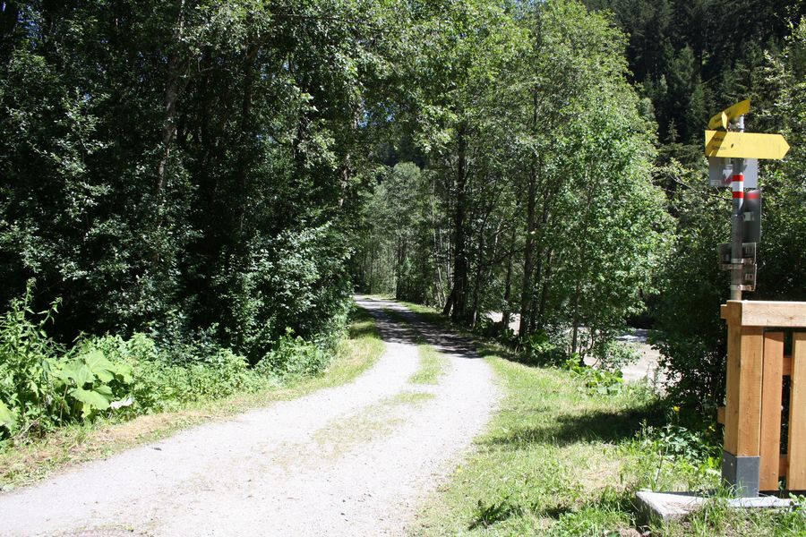 zukünftiger Verlauf Radweg Stanzertal Abschnitt Schnann - Flirsch