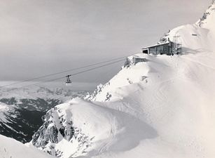 Historische Ansicht: Vallugabahn um 1955