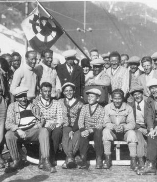 Historische Ansicht: Vereinsfoto Ski Club Arlberg